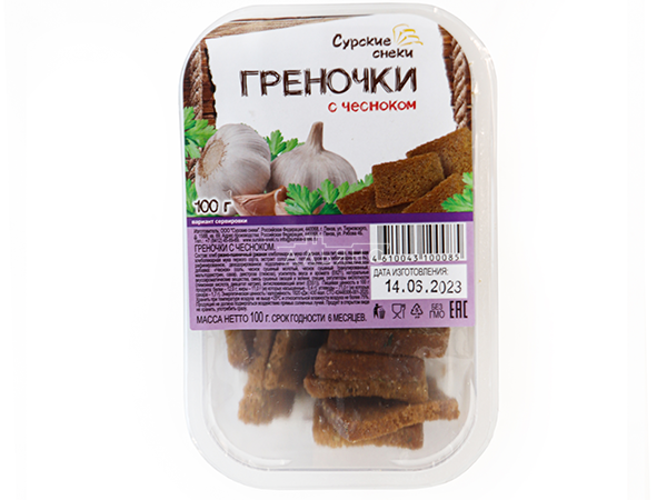 Сурские гренки с Чесноком (100 гр) в Малаховке