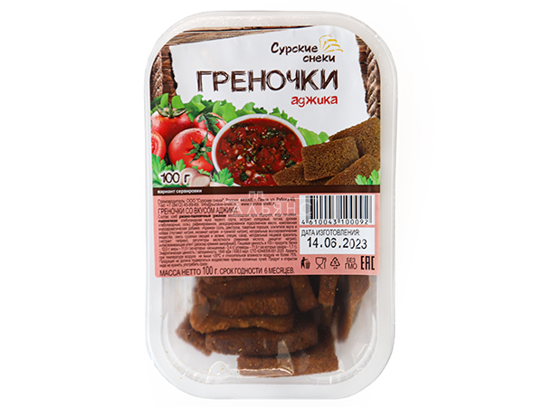 Сурские гренки с Аджикой (100 гр) в Малаховке