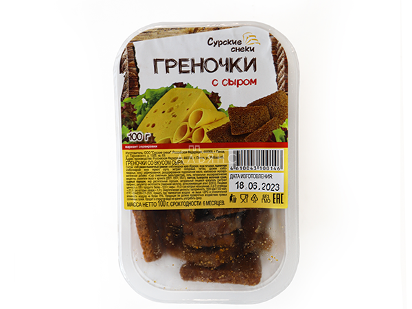 Сурские гренки со вкусом Сыра (100 гр) в Малаховке