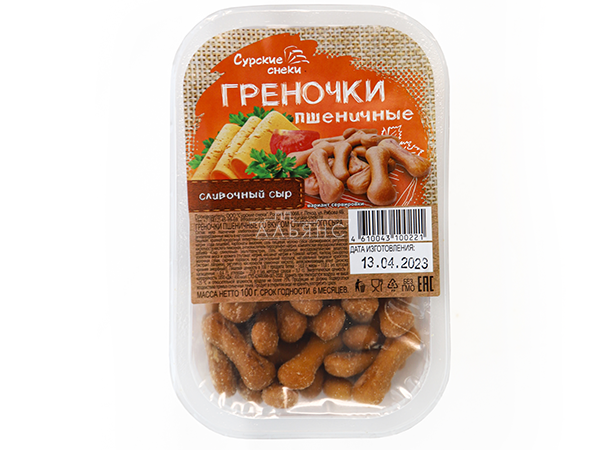 Сурские (ПШЕНИЧНЫЕ) Сливочный сыр (100 гр) в Малаховке