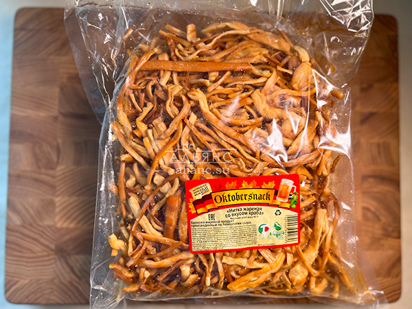 Нитка ЖАРЕНАЯ "Краб" Oktobtersnak 1 кг (сырный продукт) в Малаховке