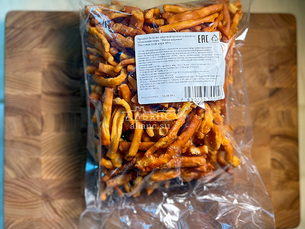 Нитка ЖАРЕНАЯ  Oktobersnack1 кг (сырный продукт) в Малаховке