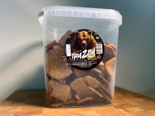 Рыба горячего копчения: Ведро Ржаные гренки со вкусом Сметана зелень (1 кг)