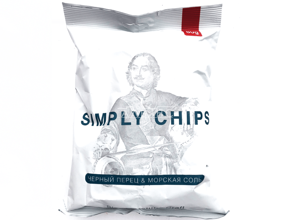 Картофельные чипсы "Simple chips" Морская соль и черный перец 80 гр. в Малаховке